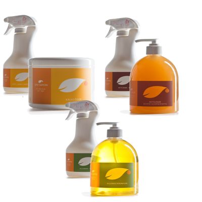 Uni Sapon Organic Cleaning Starter Set with Concentrates, 3 Products and Accessories