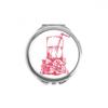 DIYthinker Lemon Watercolor Illustration Round Compact Mirror, 2.6 x 2.4 x 0.3 in, Multicolor view 1