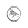 DIYthinker Bird Color Flying Line Small Round Folding Handbag Makeup Mirror, 2.6 x 2.4 x 0.3 in, Multicolor view 1