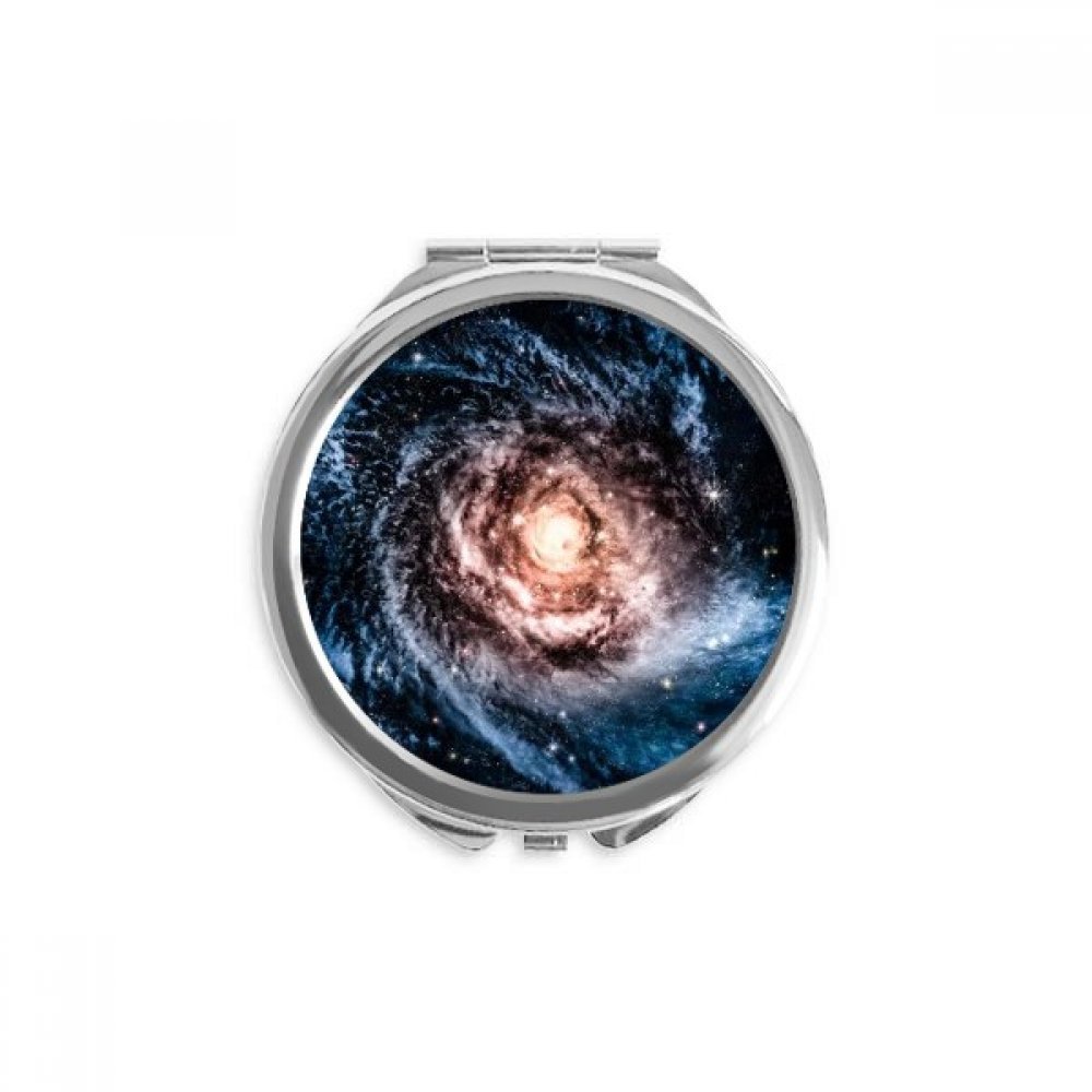 DIYthinker Nebula Dust Cosmic Eye Pattern Round Compact Mirror, Multicolor, 2.6 x 2.4 x 0.3 in
