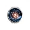 DIYthinker Nebula Dust Cosmic Eye Pattern Round Compact Mirror, Multicolor, 2.6 x 2.4 x 0.3 in view 1