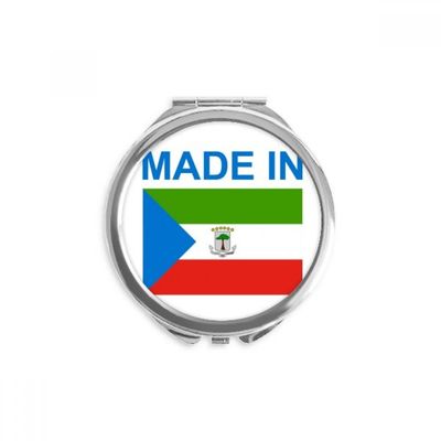 DIYthinker Made in Equatorial Guinea Round Compact Mirror, 2.6 x 2.4 x 0.3 in, Multicolor