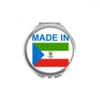 DIYthinker Made in Equatorial Guinea Round Compact Mirror, 2.6 x 2.4 x 0.3 in, Multicolor view 1