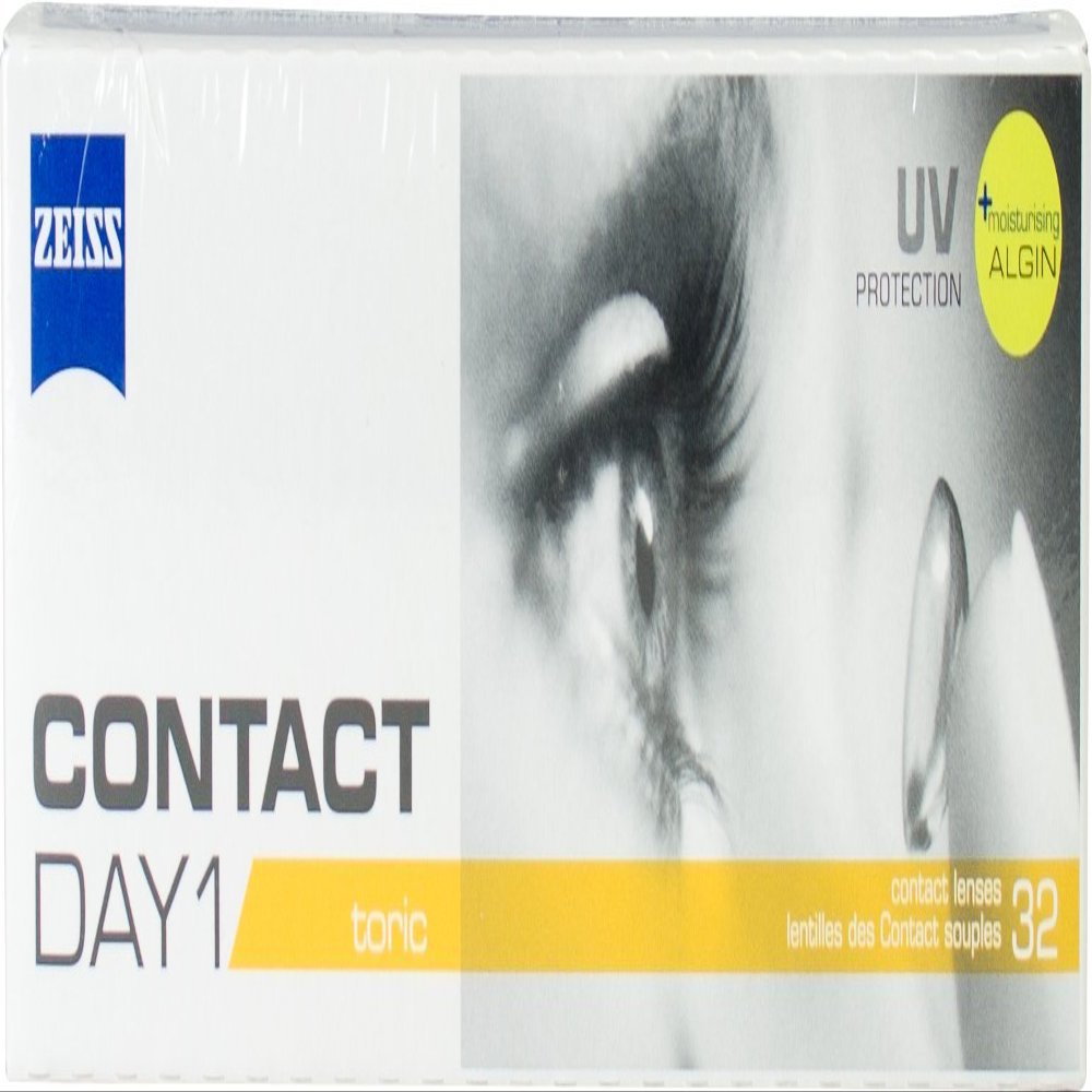 Contact Day 1 toric Daily Disposable Soft Contact Lenses, 32-Pack