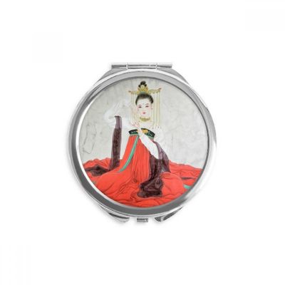 DIYthinker Classic Chinese-Style Watercolor Compact Mirror, Round, Multicolor