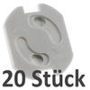 Outlet Safety Covers, White, 20 Count view 2