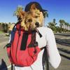 WLDOCA Dog Backpack for Medium-Sized Dogs up to 15 kg, Waterproof Lining, Red view 3