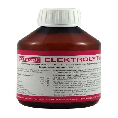 Hesanol Electrolyte Liquid 250ml for Pigeons and Birds