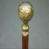 Walking Stick Cane Precious Wood Brass Knob Captain's Cane 94 cm M152 view 4