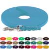 LENNIE BioThane Long Line, 9 mm, for 5–15 kg Dogs, 2 m, No Hand Loop, Cyan/Turquoise, Braided view 2
