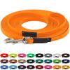 LE​​NNIE BioThane Long Line, 19 mm, 25 m, for Dogs 35 kg+, Pastel Orange, Stitched view 1