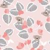 Lambs & Ivy Calypso Fitted Crib Sheet, Cotton, Pink, Gray, White, Animals view 4