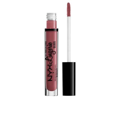 NYX Professional Makeup Lip Lingerie Gloss, Shimmering Nude Gloss, 3.4 ml, Honeymoon 07