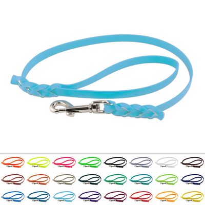 LENNIE BioThane Dog Lead, 16 mm Wide, 3 m Long, Cyan/Turquoise
