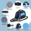 Water-Resistant Pet Carrier Bag for Small Dogs and Cats, Blue, Size S view 2