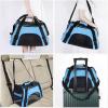 Water-Resistant Pet Carrier Bag for Small Dogs and Cats, Blue, Size S view 4