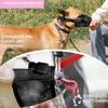 YAODHAOD Dog Muzzle, Breathable Nylon Mesh, Adjustable Straps, Black, M view 3
