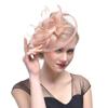 Xmiral Women's Flower Mesh Feather Fascinator Headband view 1