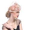 Xmiral Women's Flower Mesh Feather Fascinator Headband view 3