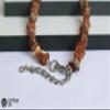 Amber Necklace for Dogs with Red Jade Beads | Tick Collar | Natural Tick and Flea Protection (65-70 cm) view 2