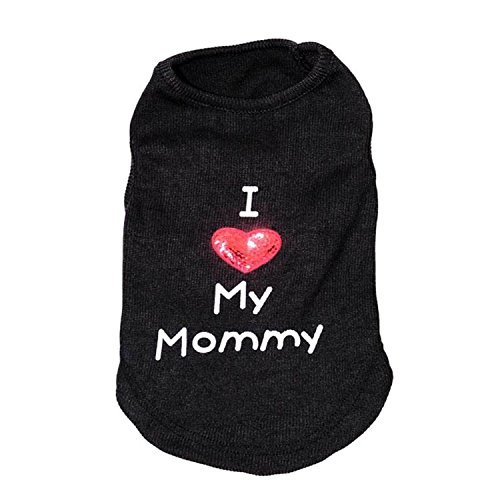 I Love My Daddy/Mommy Heart T-Shirt for Small Dogs