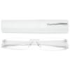 VEVESMUNDO Rimless Reading Glasses with Case, Transparent, +1.5 view 1