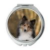 YENDOSTEEN Sheltie Close-Up Travel Pocket Mirror view 1
