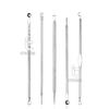 ICYCHEER 5-Piece Blackhead Removal Tool Set, Stainless Steel Extractor Kit for Acne and Whiteheads view 2