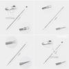 ICYCHEER 5-Piece Blackhead Removal Tool Set, Stainless Steel Extractor Kit for Acne and Whiteheads view 4