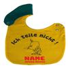 Kleiner Fratz Adjustable Reversible Baby Bib, Multicolor (Petrol/Yellow), Personalized with Your Child's Name view 1