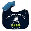 Kleiner Fratz Adjustable Reversible Baby Bib, Multicolor (Petrol/Yellow), Personalized with Your Child's Name view 3