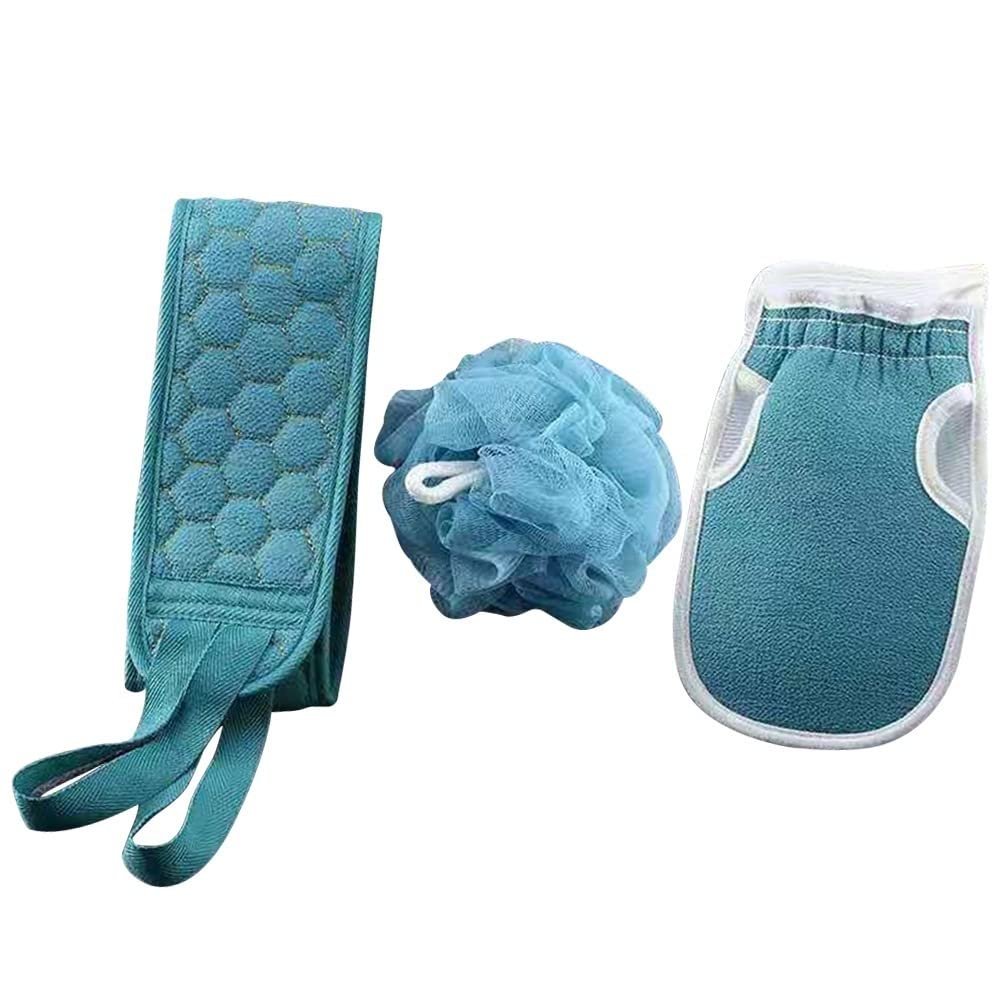 LIANYG 3-Piece Bath Scrubber Set, Color 01