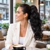 CAISHA 45 cm Hairpiece Ponytail Volume Black Dark Brown PH34 view 2