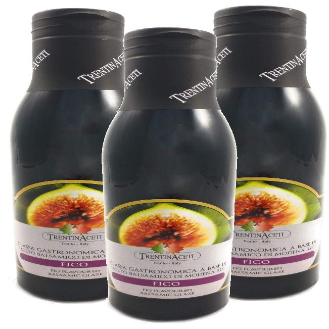 Fig Balsamic Cream with Fig Flavor from Italy, 3 x 300 ml