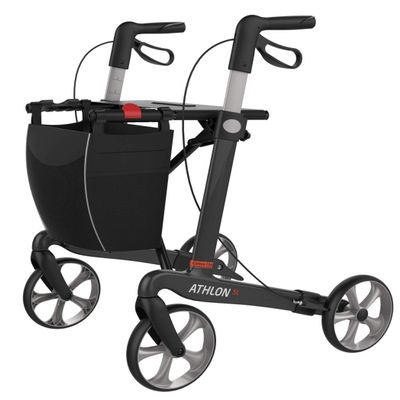 Rehasense Athlon SL Carbon Rollator Walker, Gray, Medium, 5.1 kg