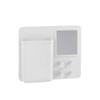 WENKO Ampio Organizer with Mirror and Hooks, White – Cosmetic Storage, Makeup Organizer, No-Drill Mounting, Silicone, 20 x 15 x 5 cm view 1