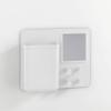 WENKO Ampio Organizer with Mirror and Hooks, White – Cosmetic Storage, Makeup Organizer, No-Drill Mounting, Silicone, 20 x 15 x 5 cm view 2