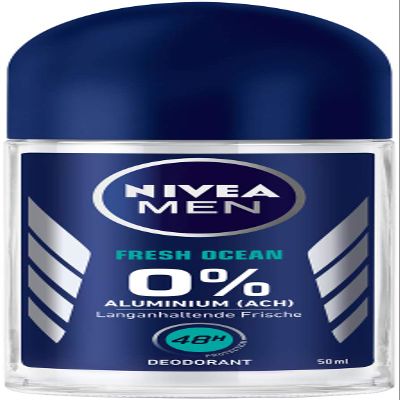 NIVEA MEN Fresh Ocean Deodorant Roll-On, 6-Pack (6 x 1.69 fl oz), Aluminum-Free, 48-Hour Protection
