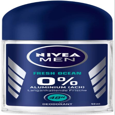 NIVEA MEN Fresh Ocean Deodorant Roll-On, 6-Pack (6 x 1.69 fl oz), Aluminum-Free, 48-Hour Protection