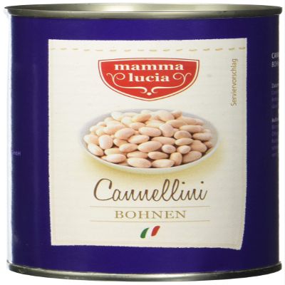 mamma lucia Cannellini Beans, Pack of 12 (12 x 425 ml)