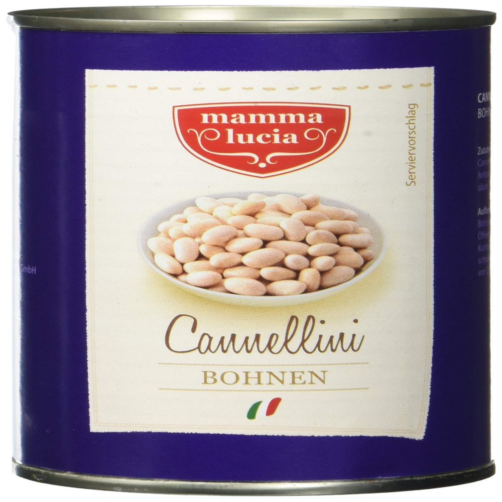mamma lucia Cannellini Beans, Pack of 12 (12 x 425 ml)