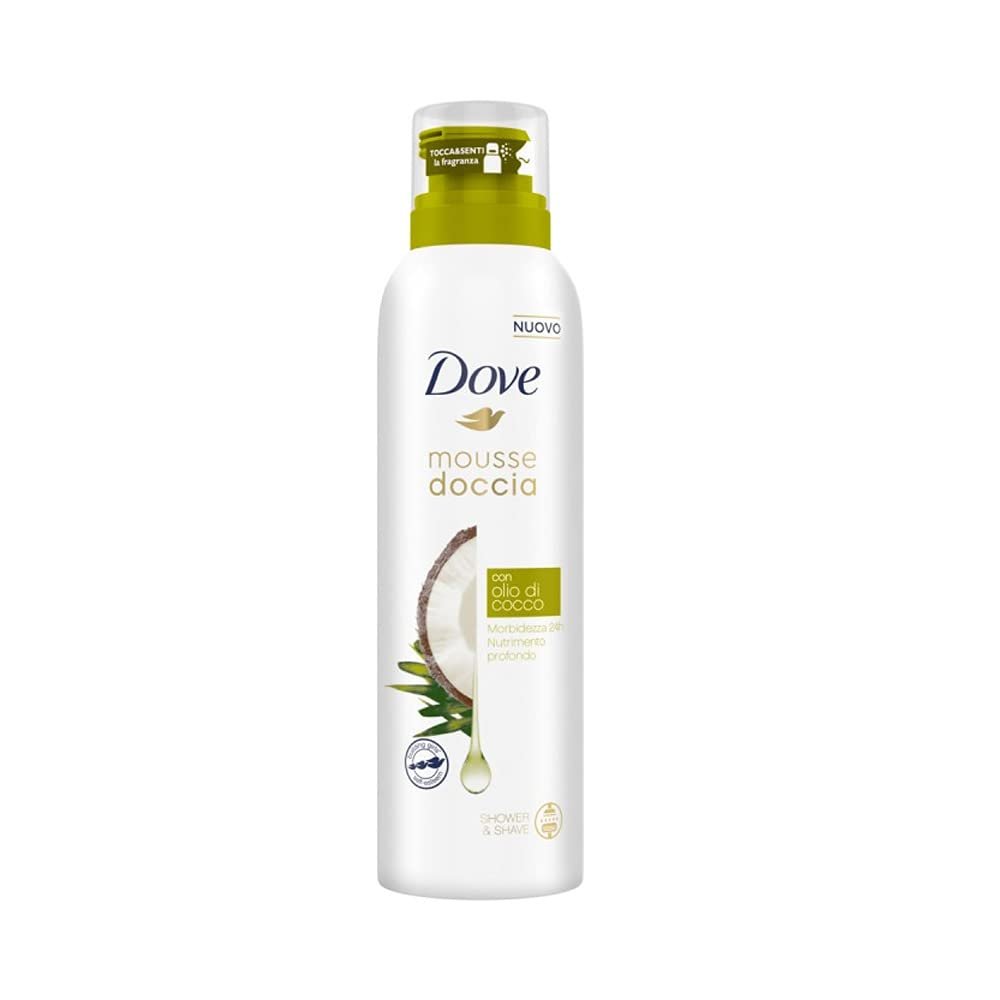 Dove Shower Foam with Coconut Oil, 200 ml