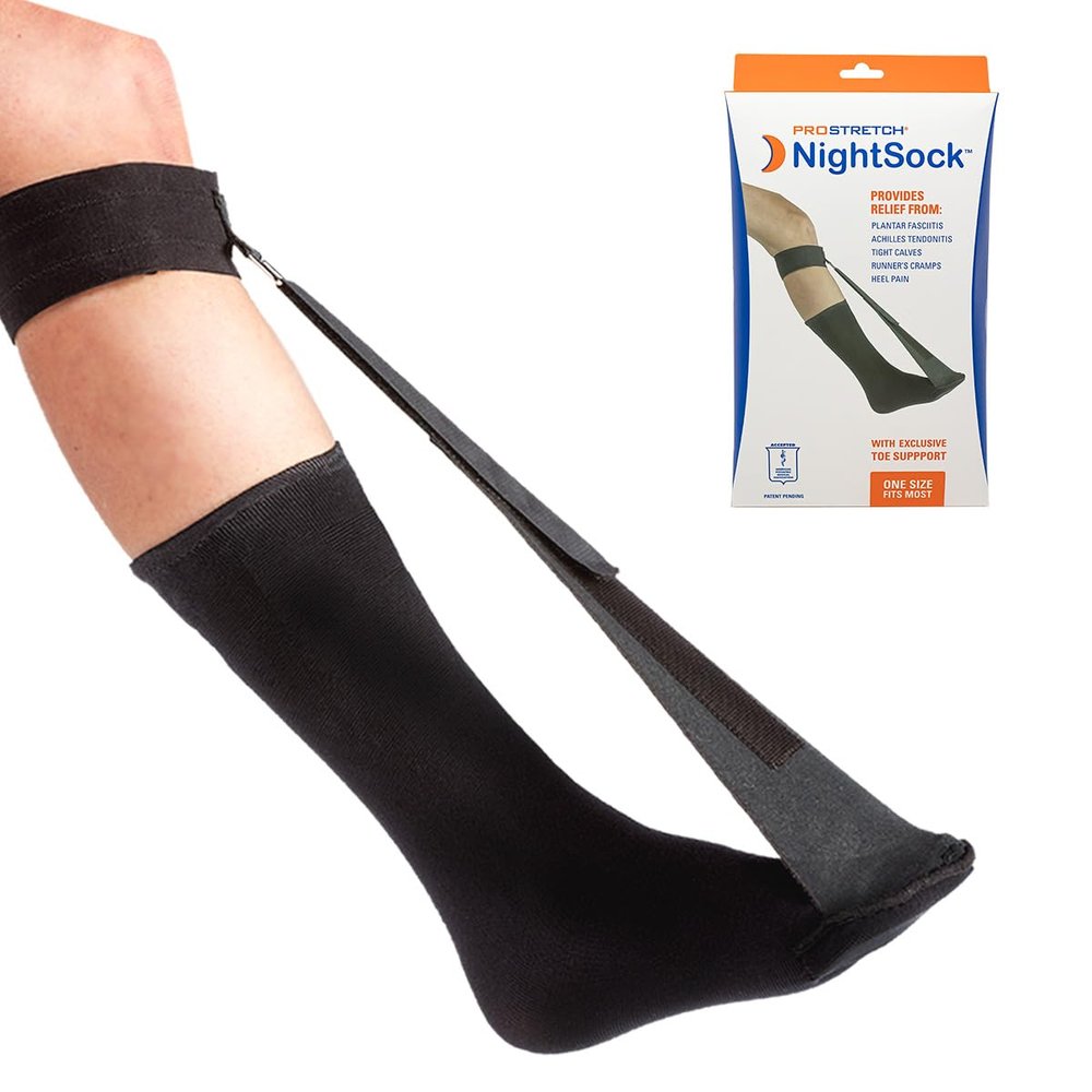 ProStretch NightSock Night Splint for Heel Spur, Plantar Fasciitis & Achilles Tendinitis
