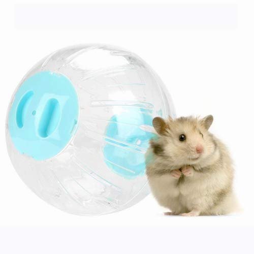 7.3" Hamster Exercise Ball, Roller and Round Small Pet Running Wheel Toy, Blue