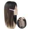12.7 x 7.6 cm Mono Crown Topper, 20 in Dark Brown Human Hair view 1