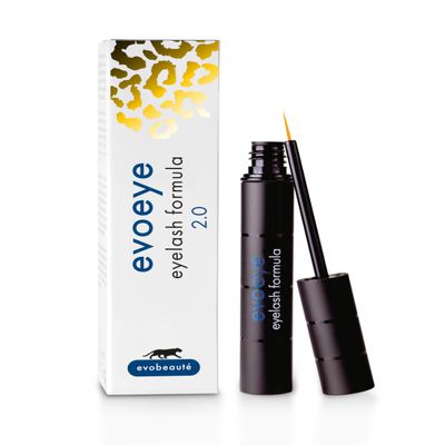 EVOBEAUT evoeye Eyelash Formula 2.0 3 mL | Eyelash serum with a natural booster for long, full lashes in 6–8 weeks