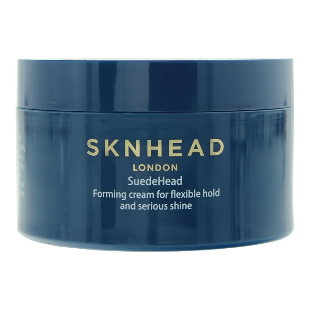 SKNHEAD London SuedeHead Men's Forming Cream for Flexible Hold & Serious Shine, Coconut-Scented 100 ml