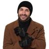 Stetson Deer Cashmere Leather Gloves, Men’s, Solid Dark Brown, Fall/Winter, Size 8 1/2 view 2