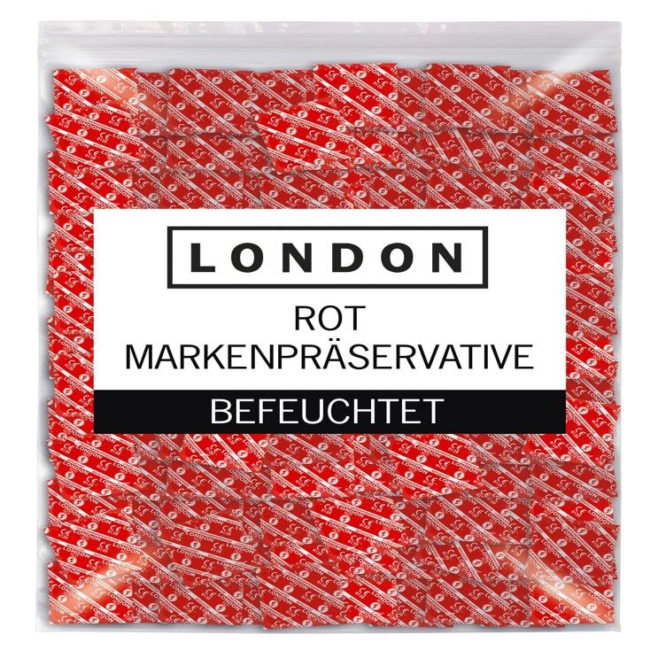 LONDON Strawberry-Flavored Condoms, Red 04135850000