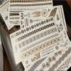 Amacoam Festival Tattoos Gold – Waterproof Temporary Metallic Tattoos, 6 Sheets, 70 Designs view 3